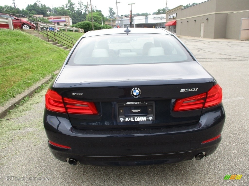 2018 5 Series 530i xDrive Sedan - Imperial Blue Metallic / Ivory White photo #4