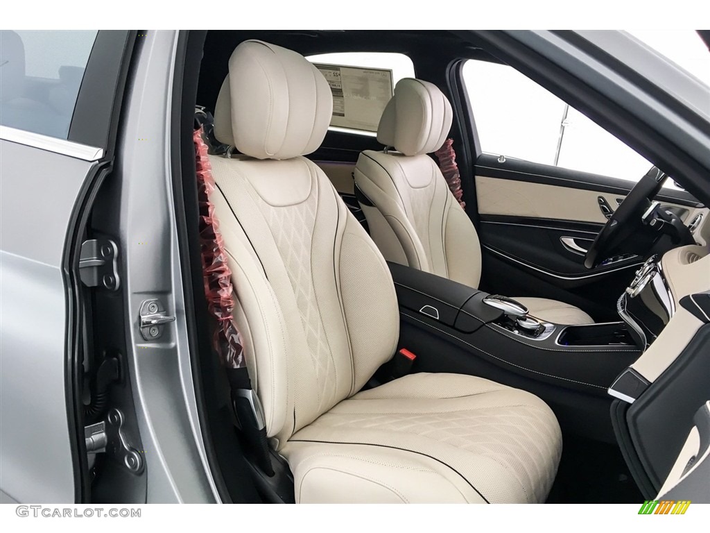Porcelain/Black Interior 2018 Mercedes-Benz S 450 Sedan Photo #127488788