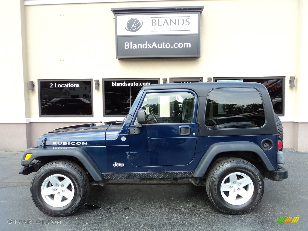 2006 Wrangler Rubicon 4x4 - Midnight Blue Pearl / Dark Slate Gray photo #1