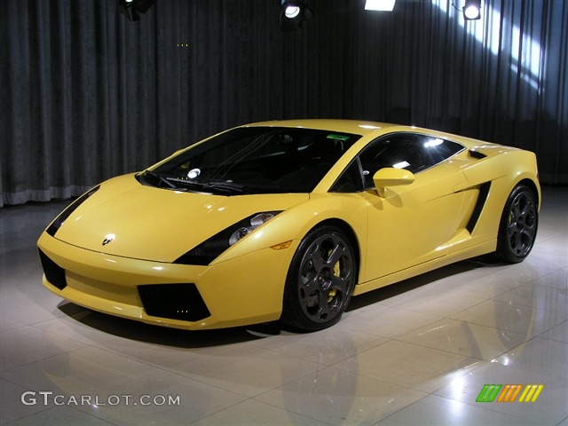 2006 Gallardo Coupe - Pearl Yellow / Black photo #1