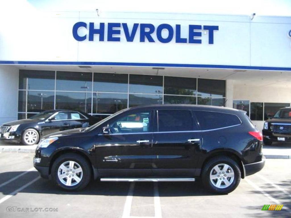 2009 Traverse LT - Black Granite Metallic / Ebony photo #1