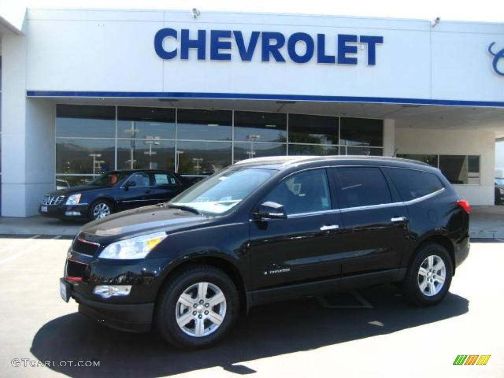 2009 Traverse LT - Black Granite Metallic / Ebony photo #2