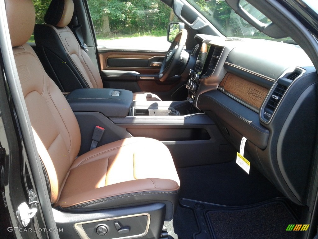 2019 1500 Long Horn Crew Cab 4x4 - Diamond Black Crystal Pearl / Black/New Saddle photo #14