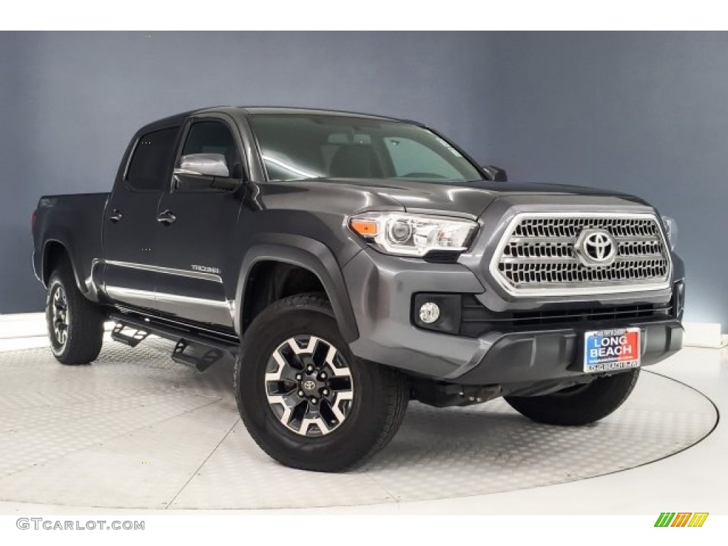 2016 Tacoma TRD Off-Road Double Cab 4x4 - Magnetic Gray Metallic / Cement Gray photo #11