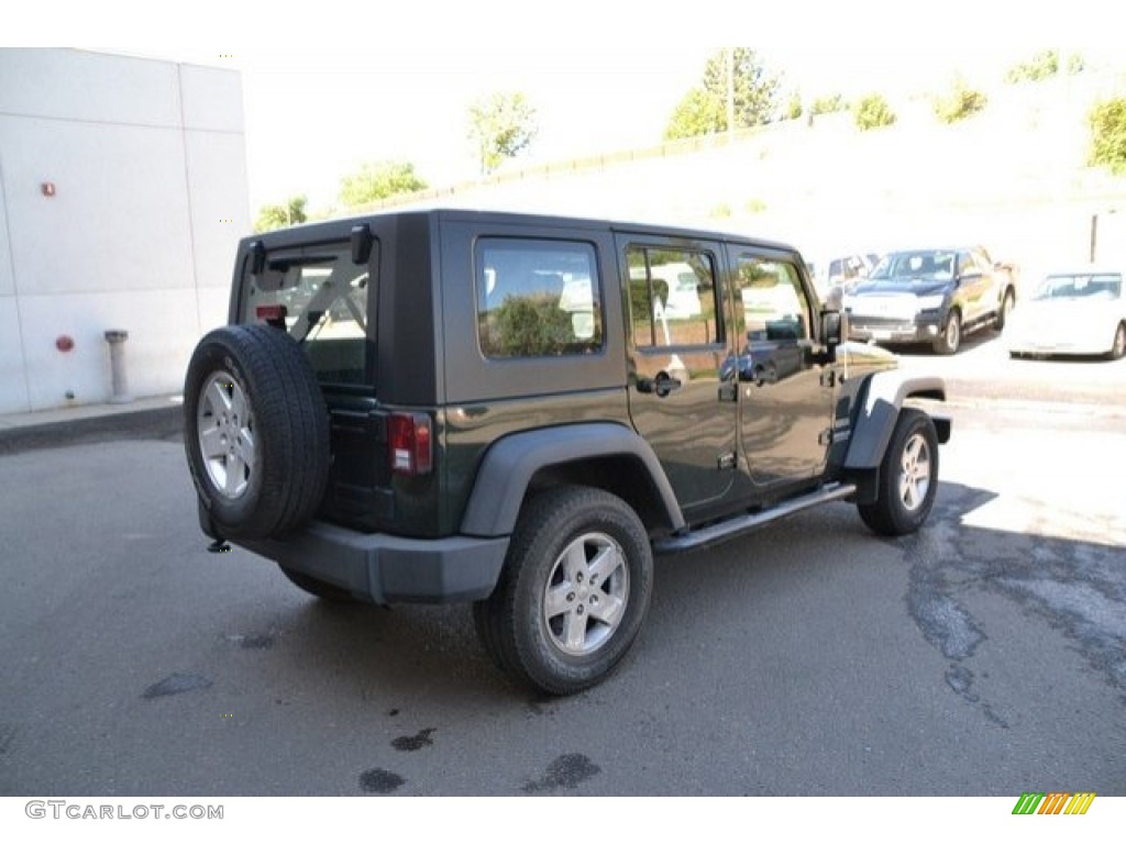 2010 Wrangler Unlimited Sport 4x4 - Natural Green Pearl / Dark Slate Gray/Medium Slate Gray photo #7