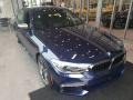 Mediterranean Blue Metallic 2018 BMW 5 Series M550i xDrive Sedan