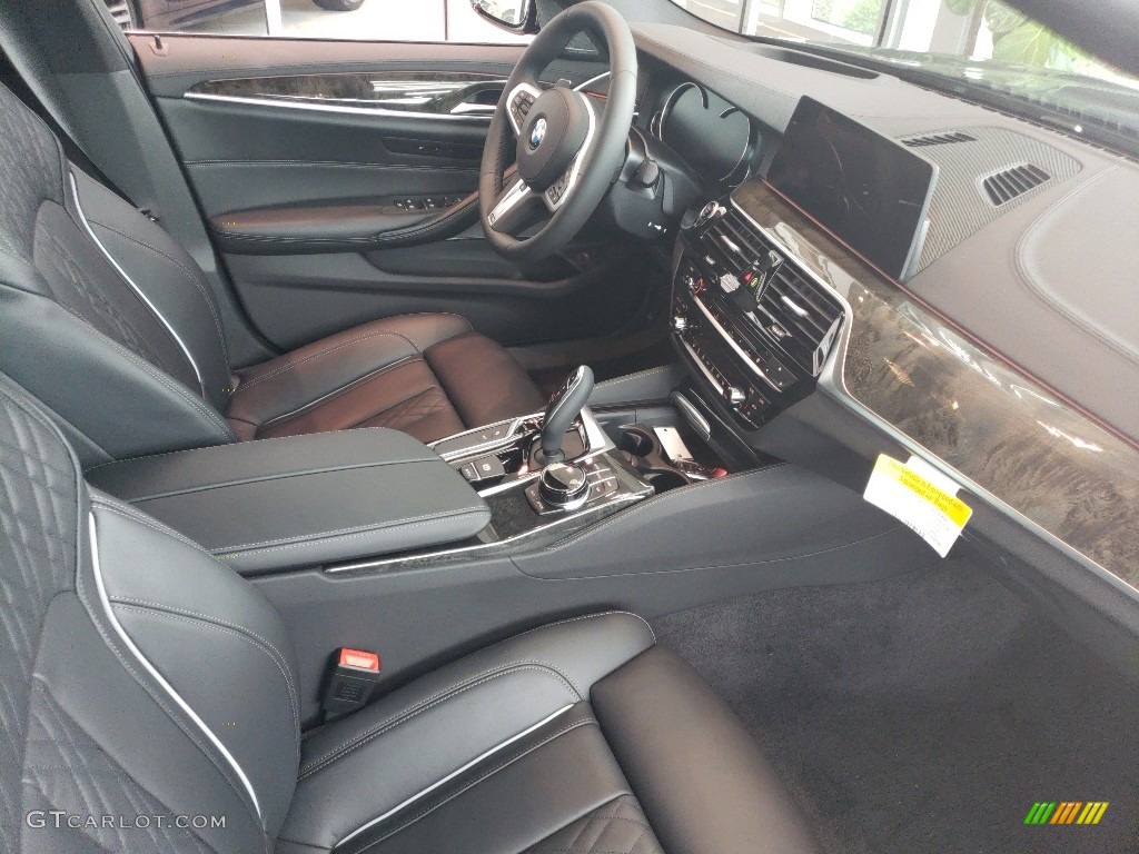 2018 5 Series M550i xDrive Sedan - Mediterranean Blue Metallic / Black photo #6
