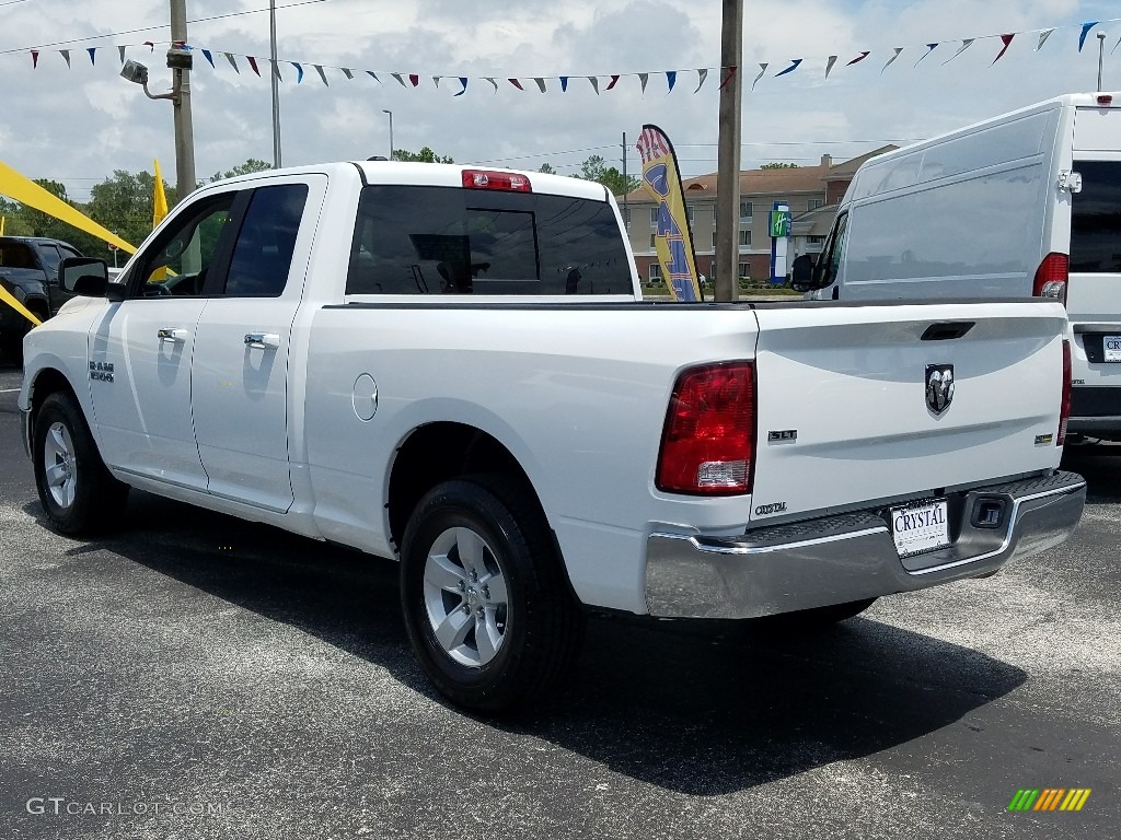 2018 1500 SLT Quad Cab - Bright White / Black/Diesel Gray photo #3