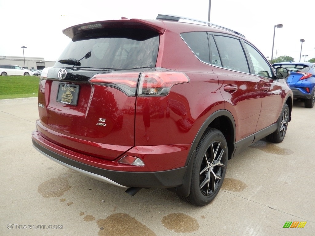 2018 RAV4 SE AWD - Ruby Flare Pearl / Black photo #2
