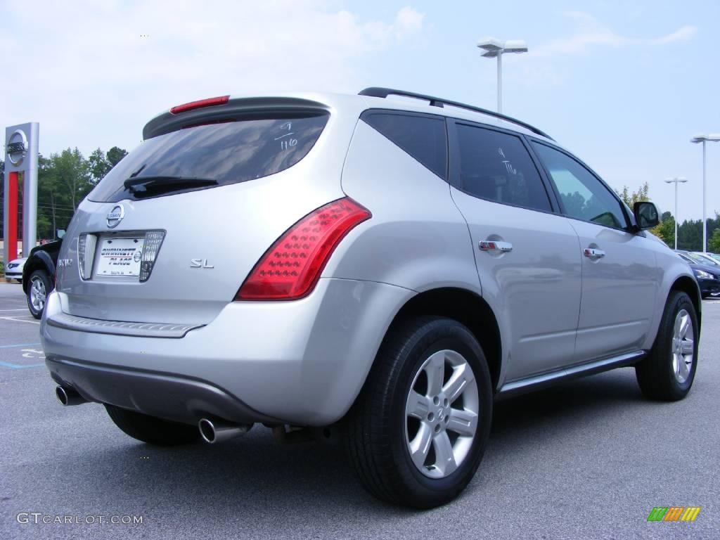 2006 Murano SL - Brilliant Silver Metallic / Charcoal photo #6