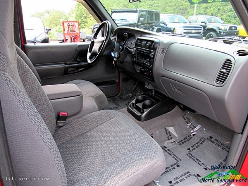 1999 Ranger XLT Extended Cab 4x4 - Bright Red / Medium Prairie Tan photo #14