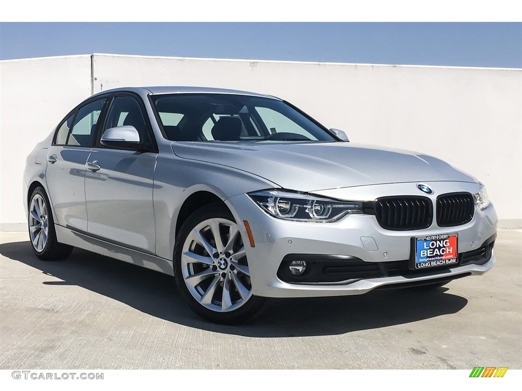 2018 3 Series 320i Sedan - Glacier Silver Metallic / Black photo #12