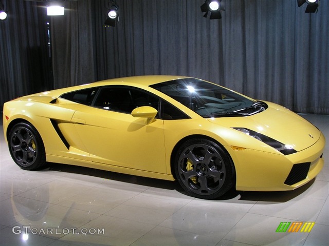 Lamborghini Gallardo Coupe in Pearl Yellow (Giallo Midas), Yellow Brake Calipers. 2006 Lamborghini Gallardo Coupe Parts