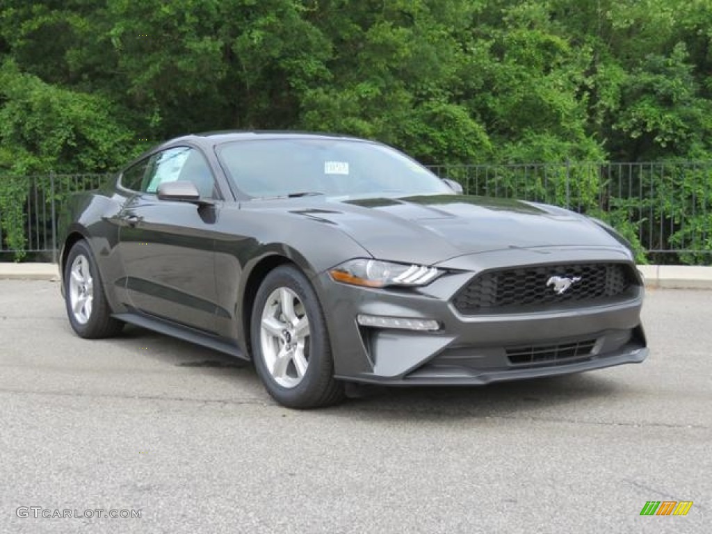 2018 Mustang EcoBoost Fastback - Magnetic / Ebony photo #1