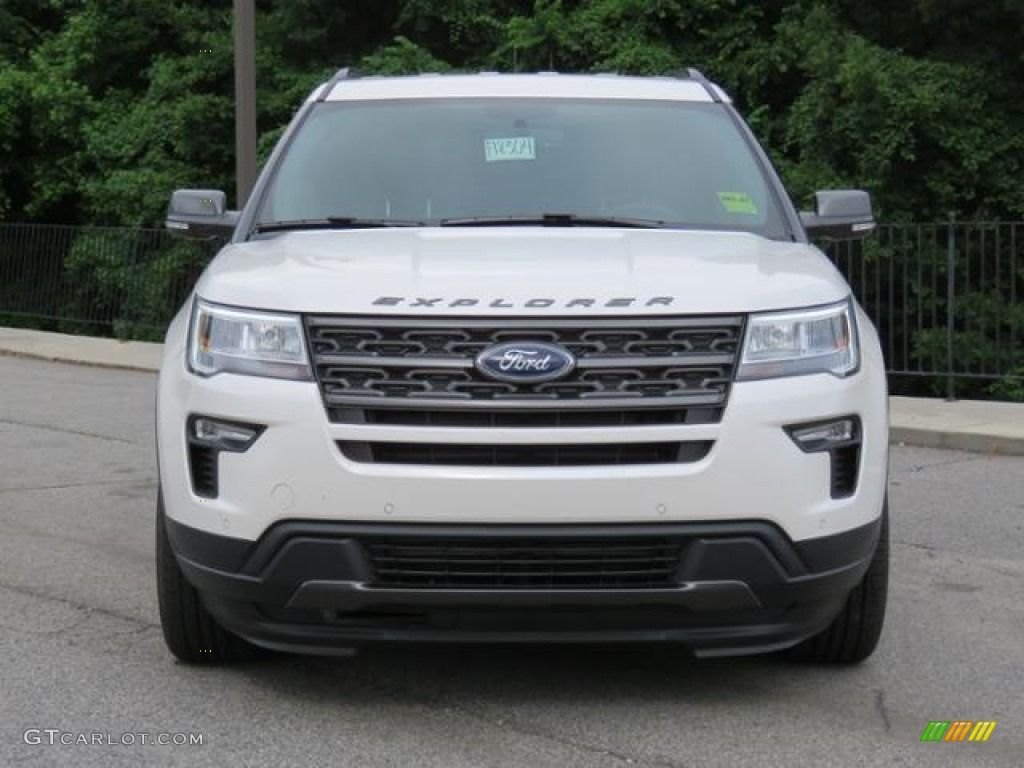2018 Explorer XLT 4WD - White Platinum / Ebony Black photo #2