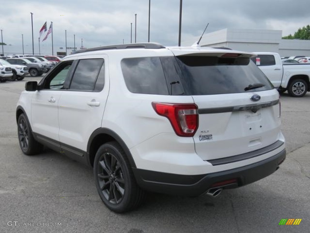 2018 Explorer XLT 4WD - White Platinum / Ebony Black photo #28