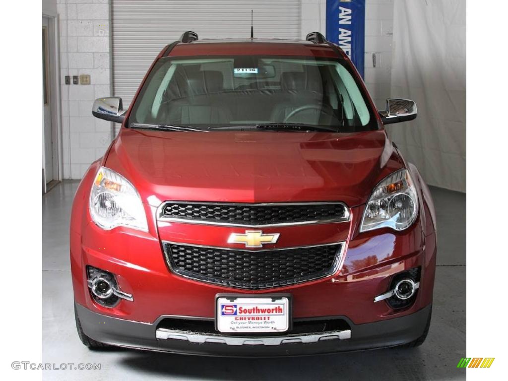 2010 Equinox LT AWD - Cardinal Red Metallic / Jet Black photo #2