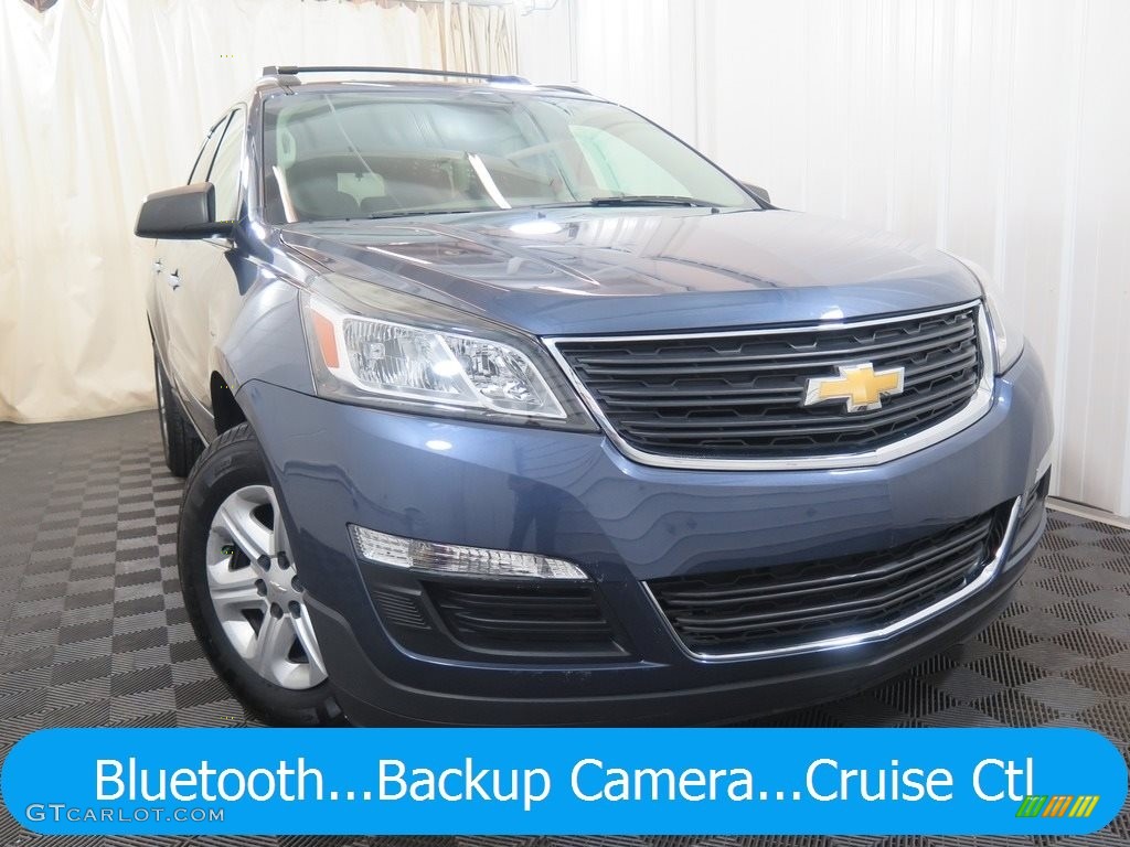 2014 Traverse LS - Atlantis Blue Metallic / Dark Titanium/Light Titanium photo #1