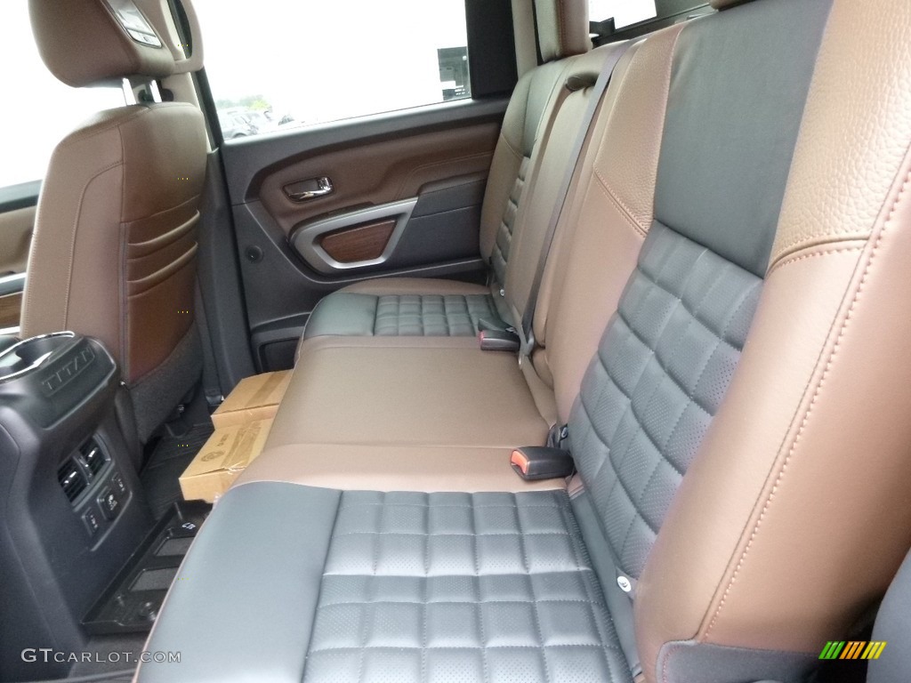 Platinum Reserve Black/Brown Interior 2018 Nissan Titan Platinum Reserve Crew Cab 4x4 Photo #127510826