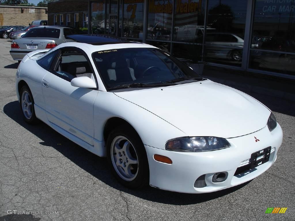 1999 Eclipse GS Coupe - Northstar White / Gray photo #4