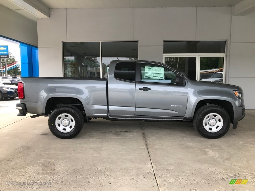 Satin Steel Metallic 2018 Chevrolet Colorado WT Extended Cab Exterior Photo #127514054