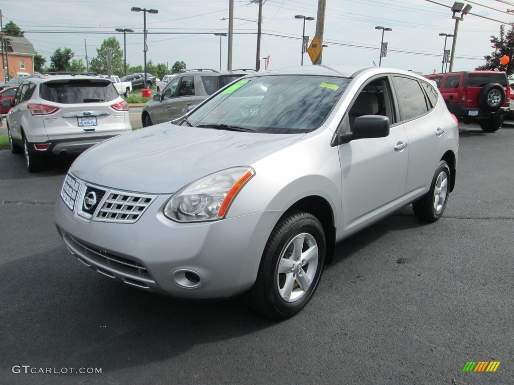 2010 Rogue S AWD - Silver Ice / Gray photo #2