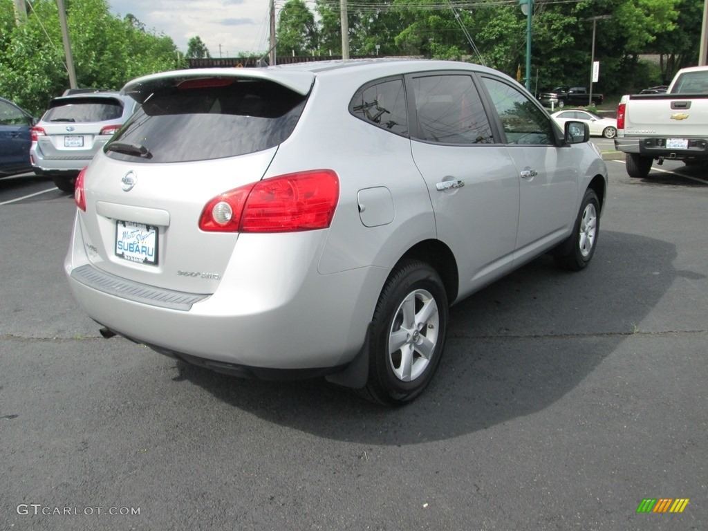 2010 Rogue S AWD - Silver Ice / Gray photo #6