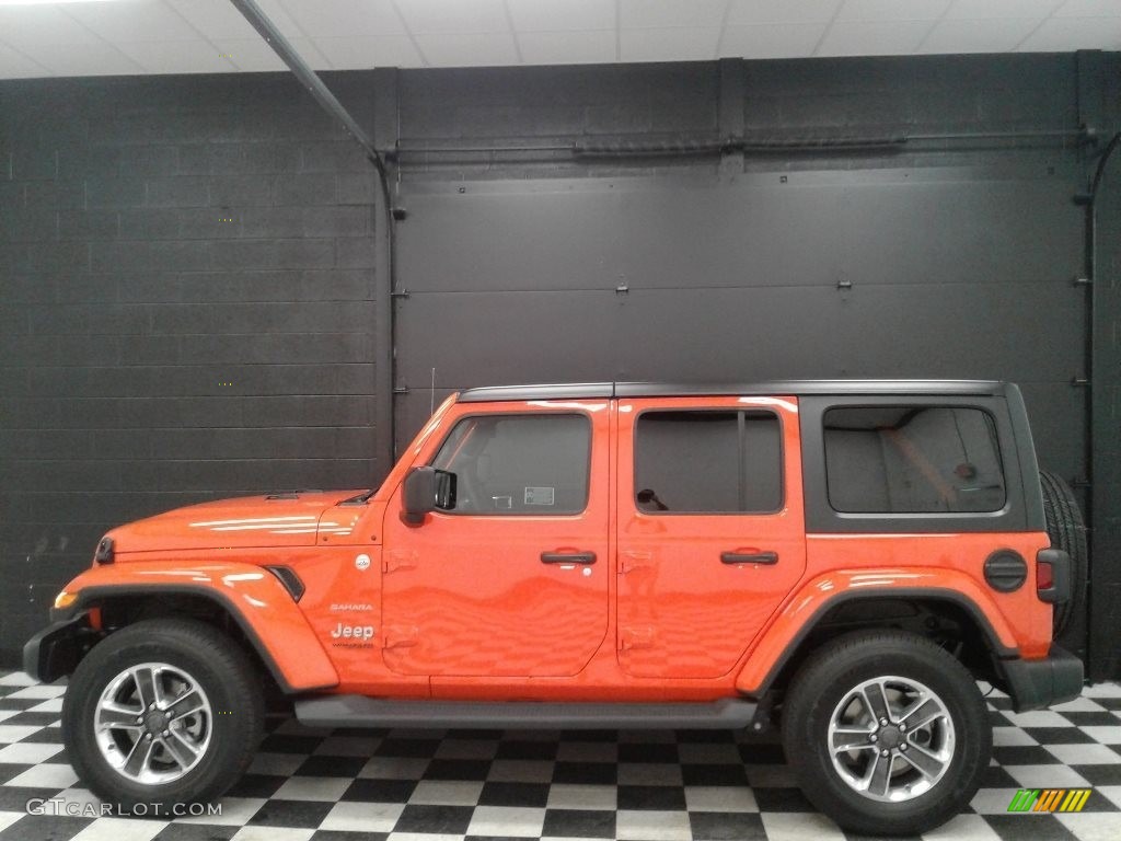 Punk n Metallic 2018 Jeep Wrangler Unlimited Sahara 4x4 Exterior Photo #127514280
