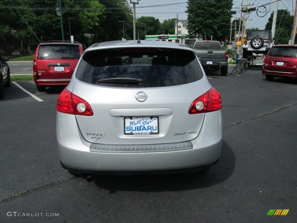 2010 Rogue S AWD - Silver Ice / Gray photo #7