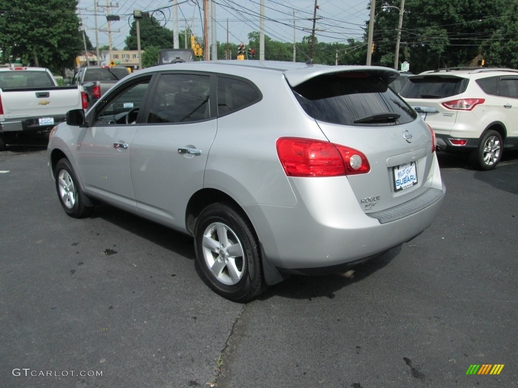 2010 Rogue S AWD - Silver Ice / Gray photo #8