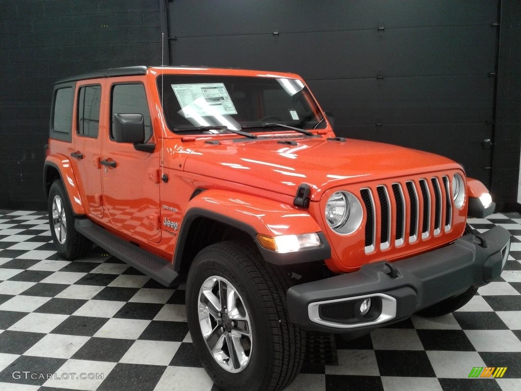 Punk n Metallic 2018 Jeep Wrangler Unlimited Sahara 4x4 Exterior Photo #127514336