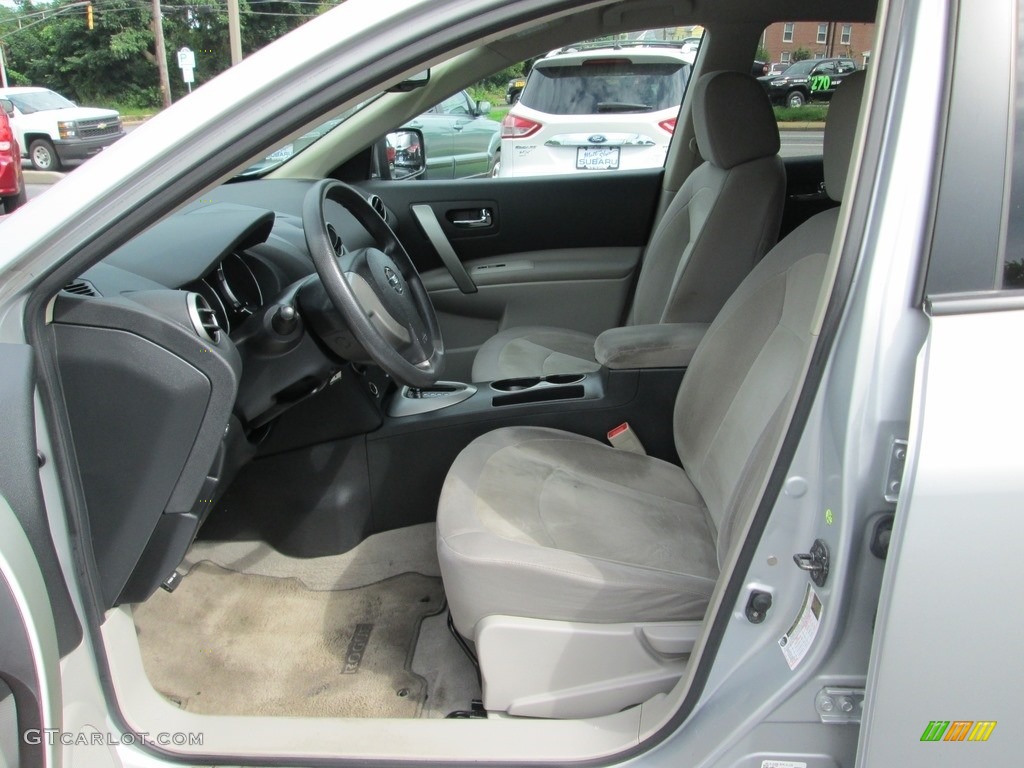 2010 Rogue S AWD - Silver Ice / Gray photo #12