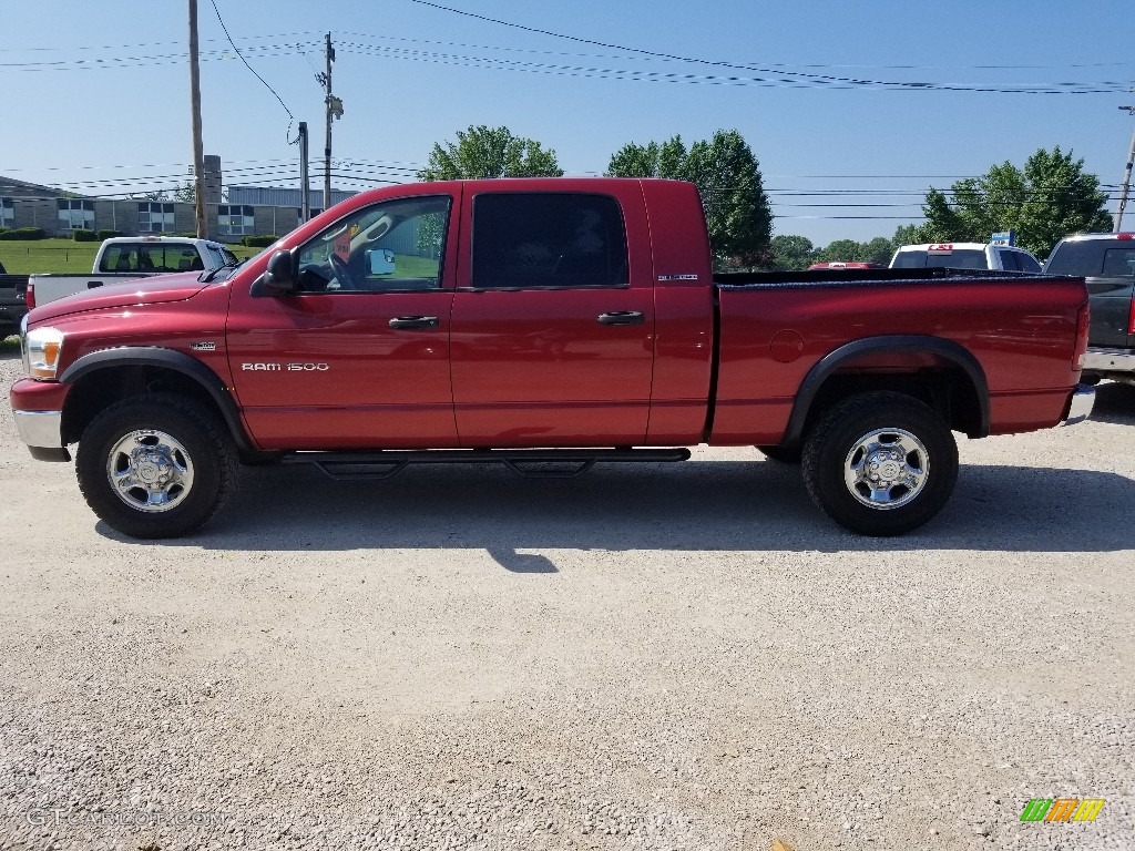 2006 Ram 1500 SLT Mega Cab 4x4 - Flame Red / Medium Slate Gray photo #1