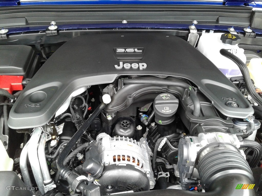 2018 Jeep Wrangler Unlimited Sahara 4x4 3.6 Liter DOHC 24-Valve VVT V6 Engine Photo #127515686