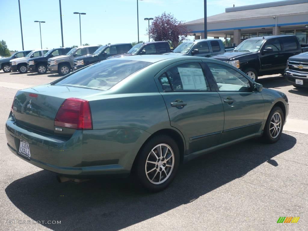 2004 Galant ES - Machine Green Metallic / Creme photo #6