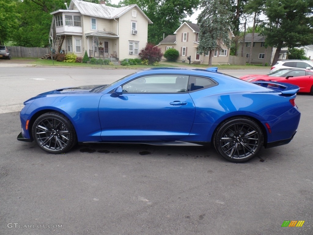 Hyper Blue Metallic 2018 Chevrolet Camaro ZL1 Coupe Exterior Photo #127517870