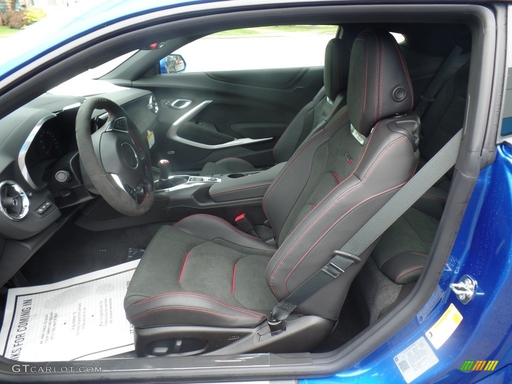 Jet Black Interior 2018 Chevrolet Camaro ZL1 Coupe Photo #127517939
