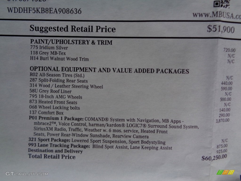 2014 E 350 Sedan - Iridium Silver Metallic / Gray/Dark Gray photo #77