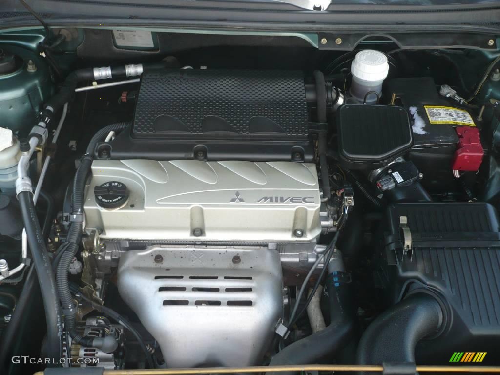 2004 Galant ES - Machine Green Metallic / Creme photo #20