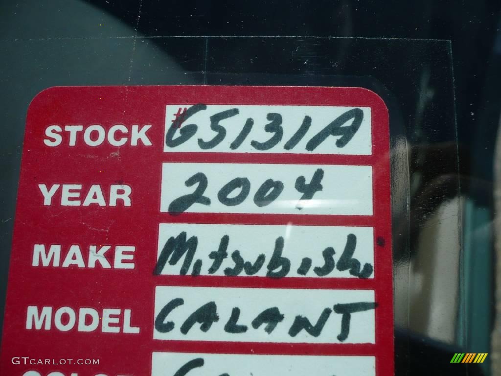 2004 Galant ES - Machine Green Metallic / Creme photo #27