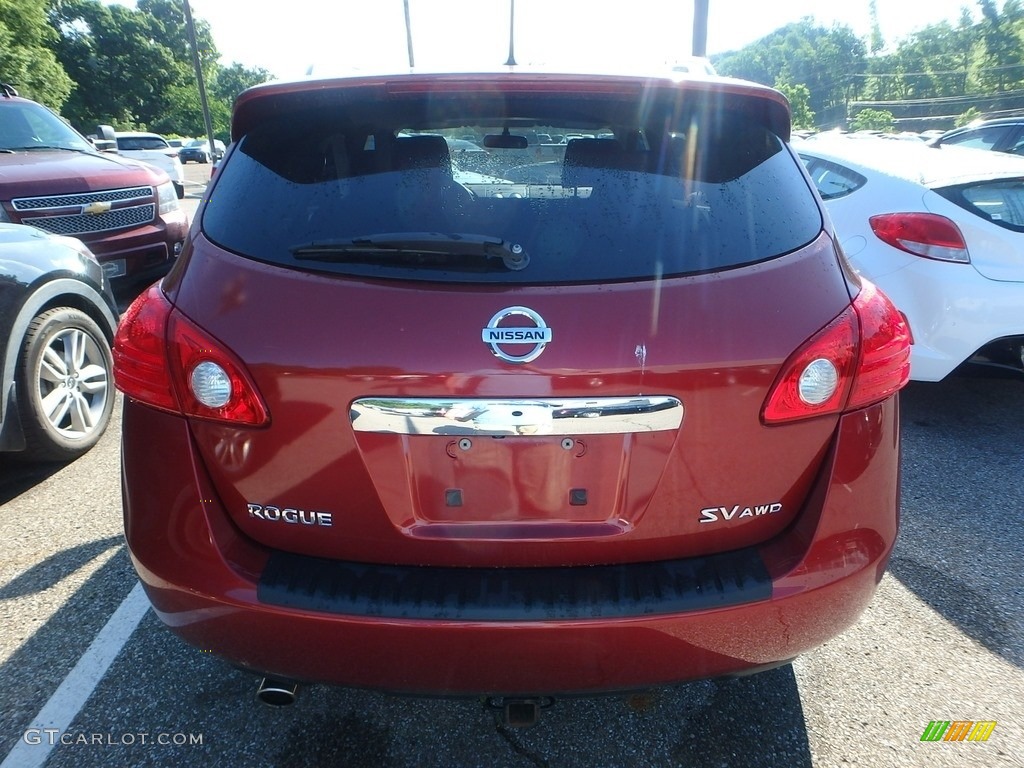 2012 Rogue SV AWD - Cayenne Red / Black photo #3