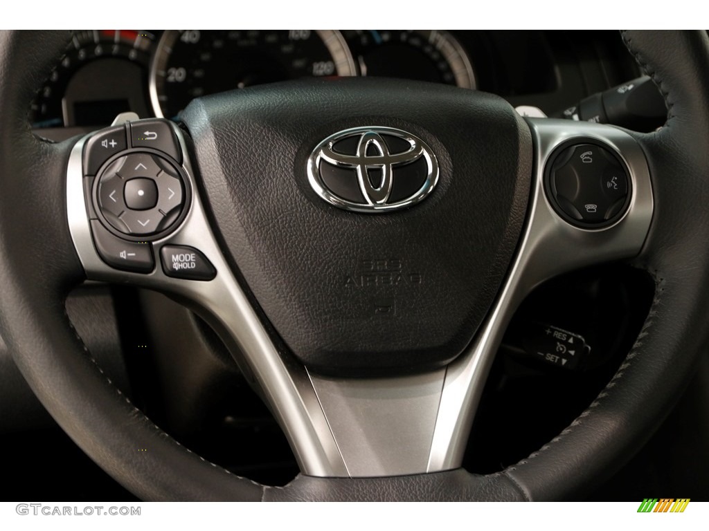 2014 Camry XLE - Super White / Black/Ash photo #7