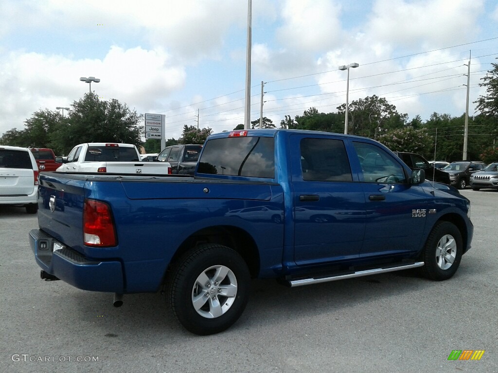 2018 1500 Express Crew Cab - Blue Streak Pearl / Black/Diesel Gray photo #5