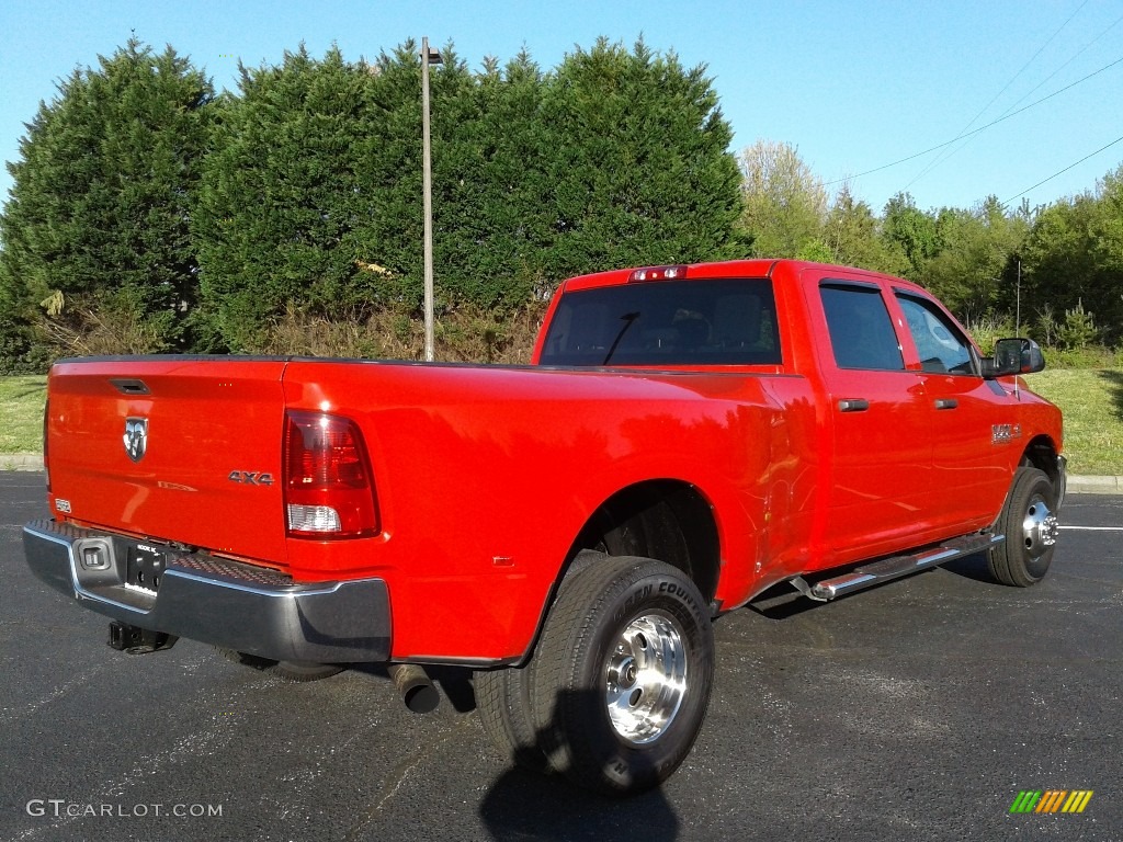 2014 3500 Tradesman Crew Cab 4x4 - Flame Red / Black/Diesel Gray photo #6