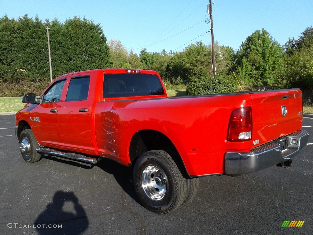 2014 3500 Tradesman Crew Cab 4x4 - Flame Red / Black/Diesel Gray photo #8