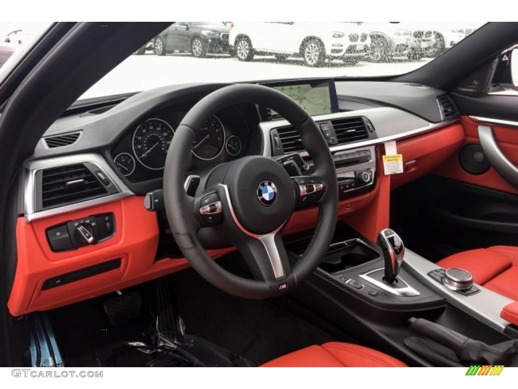 2019 BMW 4 Series 440i Coupe Coral Red Dashboard Photo #127527763