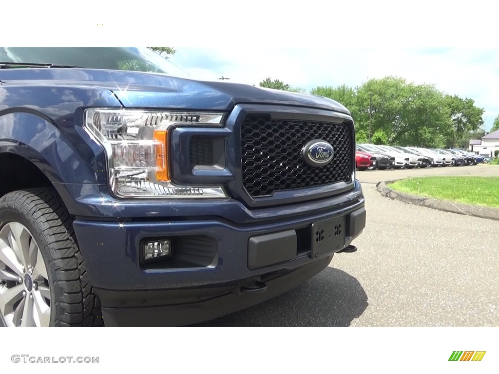 2018 F150 STX SuperCab 4x4 - Blue Jeans / Black photo #27