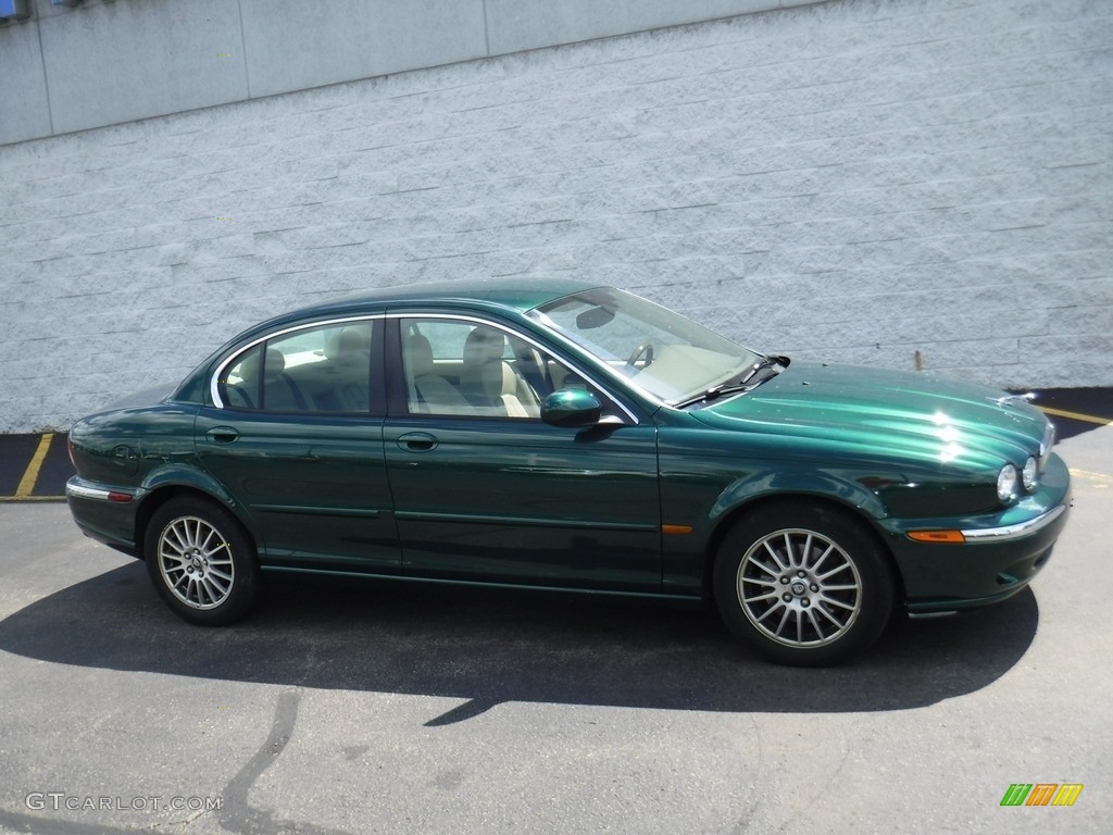 2006 X-Type 3.0 - Jaguar Racing Green Metallic / Champagne photo #2