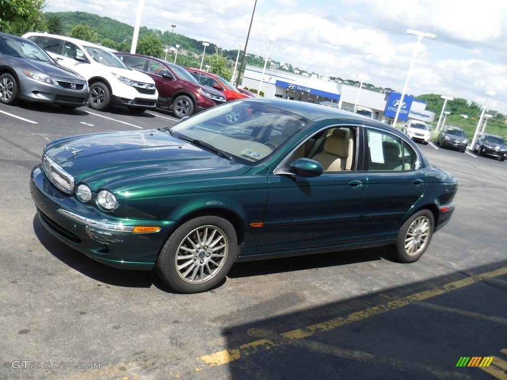 2006 X-Type 3.0 - Jaguar Racing Green Metallic / Champagne photo #5