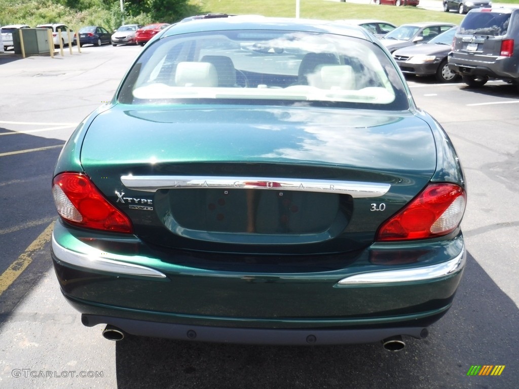 2006 X-Type 3.0 - Jaguar Racing Green Metallic / Champagne photo #7